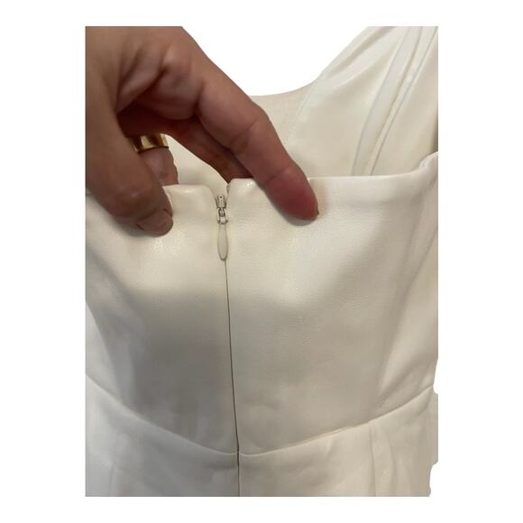 Michael Costello x REVOLVE Jake Gown Strapless Faux Leather Party Bridal Gala XS - Picture 15 of 16